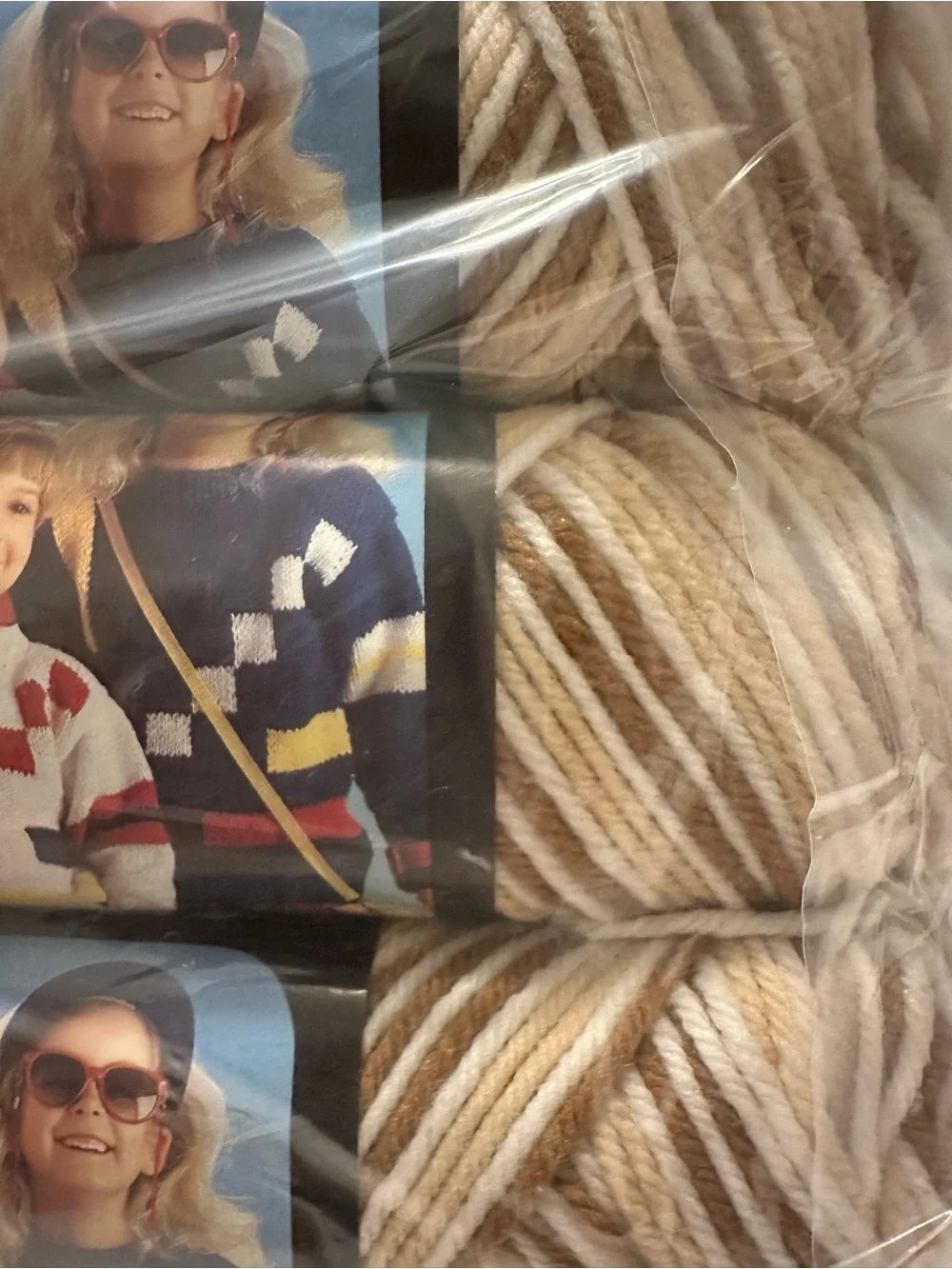 Caron Sayelle 4-Ply Yarn Driftwood Ombre Vintage Lot of 6 Skeins 2 Different Lot